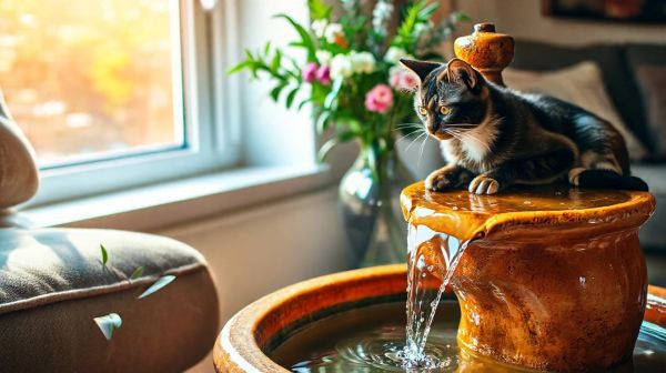 Les meilleures fontaines à eau en céramique pour hydrater votre chat