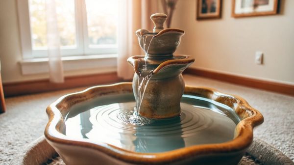 Les meilleures fontaines à eau en céramique pour hydrater votre chat